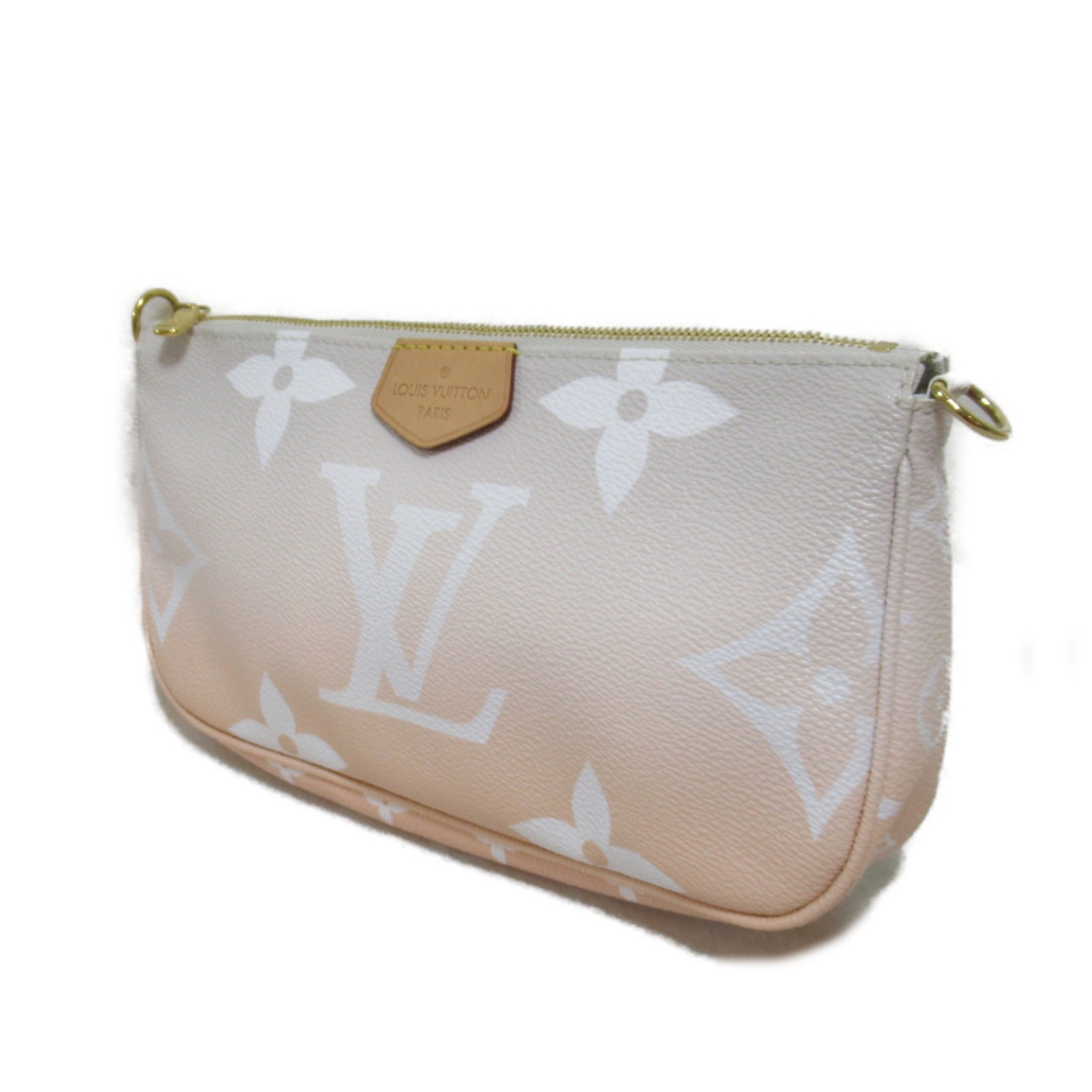 Louis Vuitton Louis Vuitton Multicolor Pochette Accessories Bag PVC  Canvas Monogram Giant  Orange Brum M57634