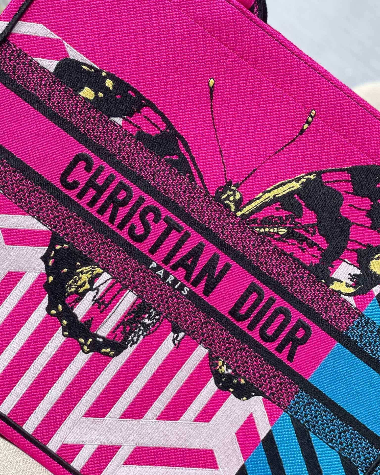 GLAMI Large Book Tote Pink And Blue, For Women, WomenÃ¢â‚¬â„¢s Handbags 16.5in/42cm CD
