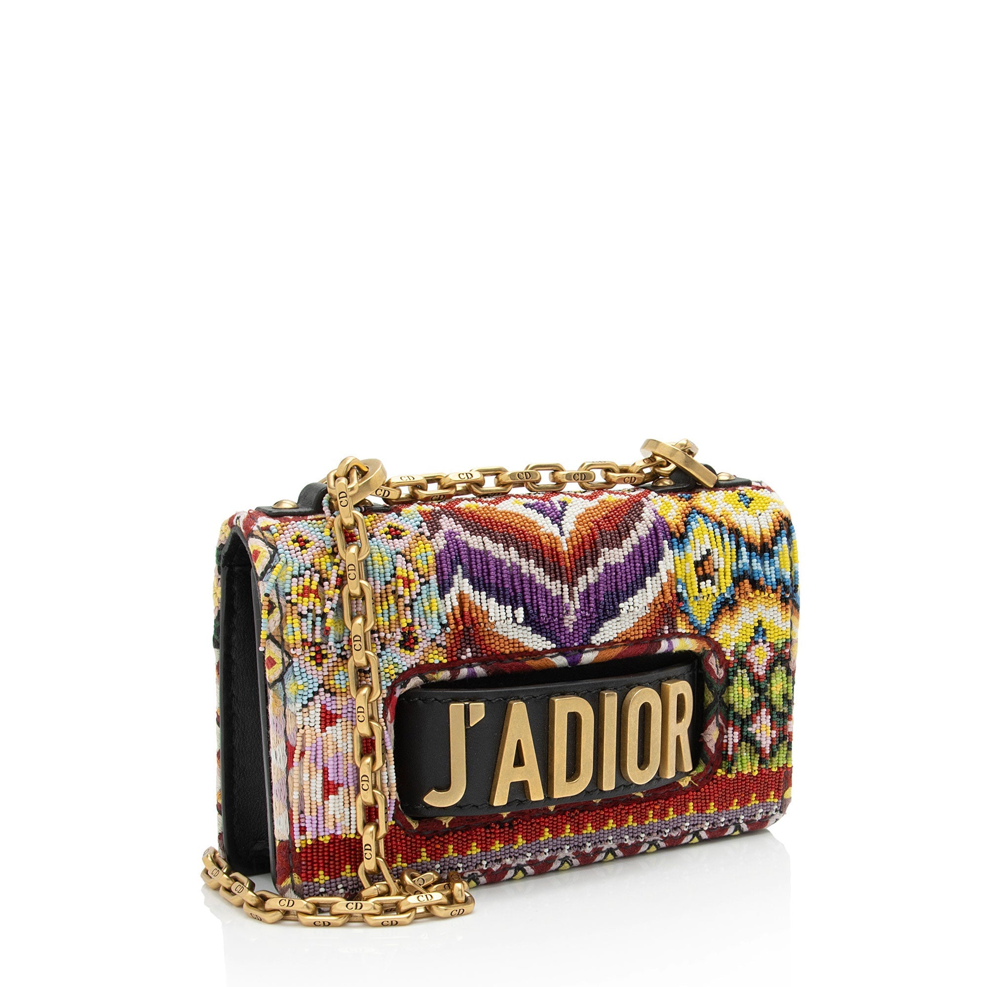 Dior Leather Beaded J'adior Flap Bag