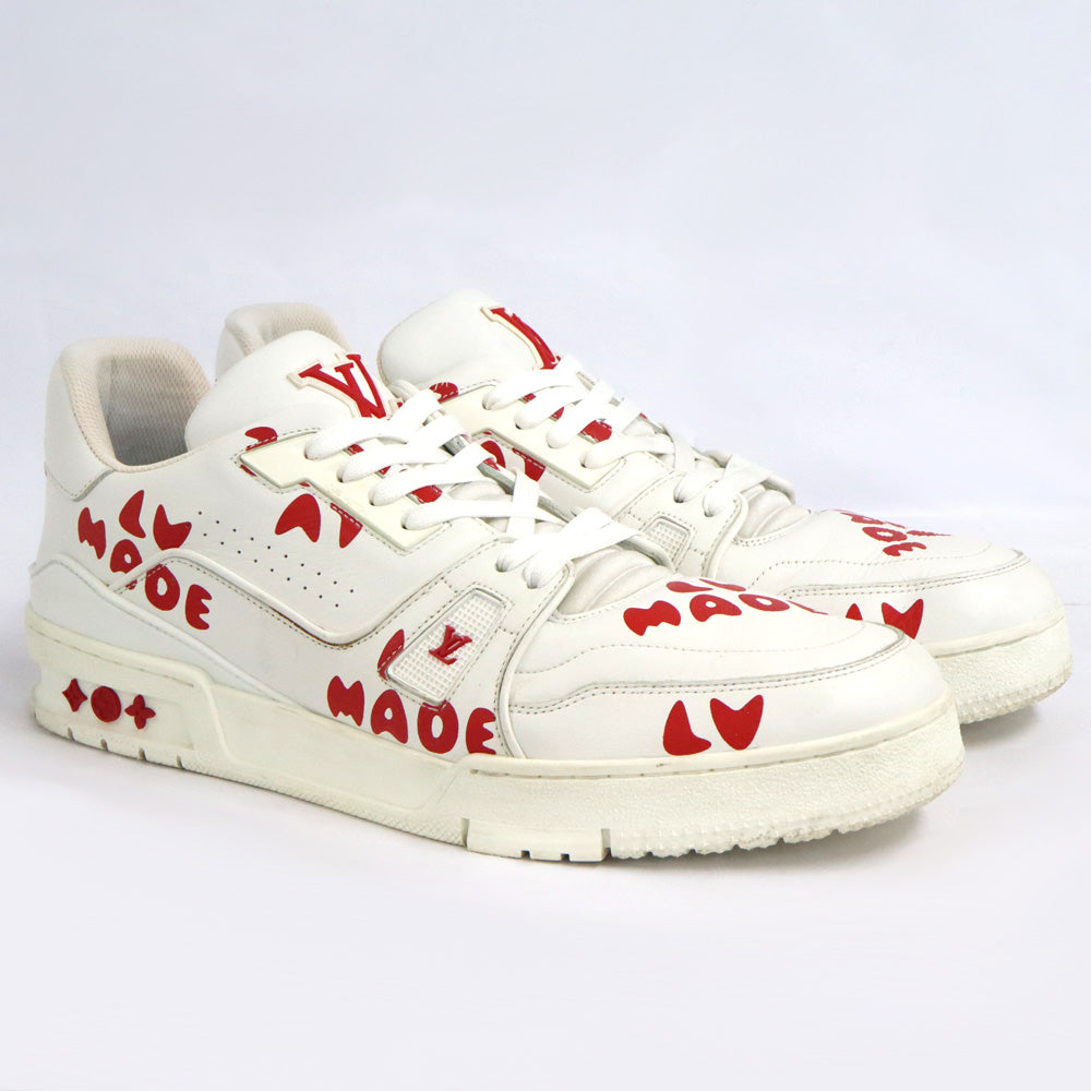 Louis Vuitton NIGO LV Trainer Line Trainers 9 27.5cm White Red  Shoes