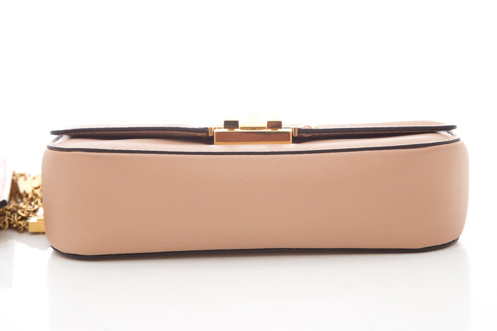Valentino Garavani Vitello Multi Chain Beige Shoulder Bag