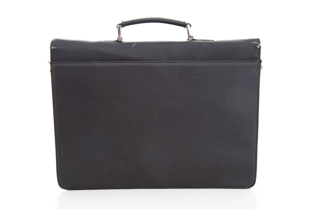 Louis Vuitton Black Taiga Porte-Documents Briefcase