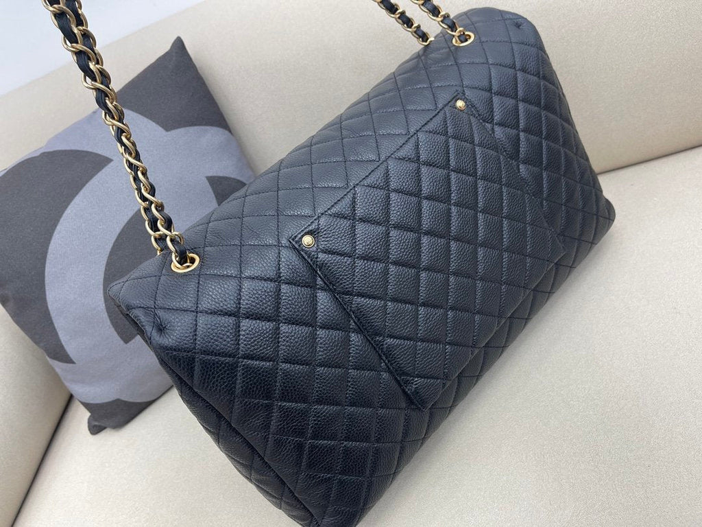 CHL CoCo LuGucciage Gold Toned Hardware 46cm Black For Women