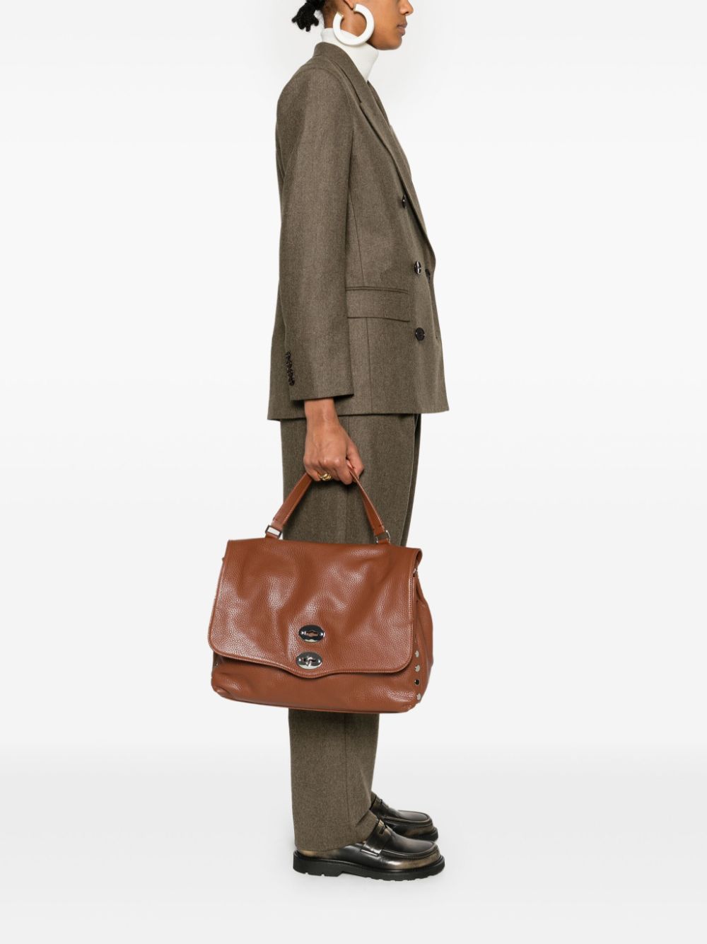 POSTINA DAILY SMALL LEATHER HANDBAG