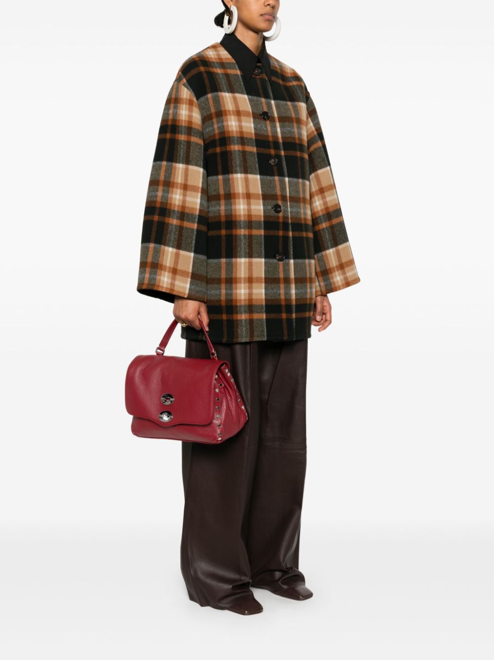 POSTINA DAILY SMALL LEATHER HANDBAG