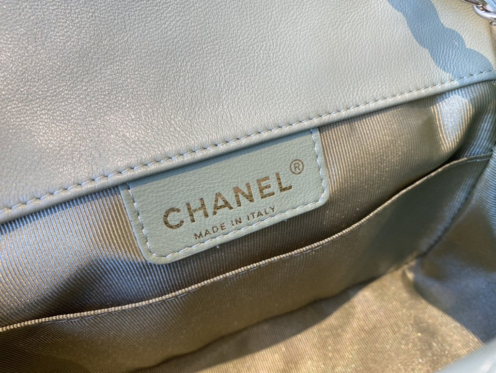 CHLSmall Flap Bag Gold Hardware Green For Women, Women’s Handbags, Shoulder Bags 7.5in/19cm AS2232
