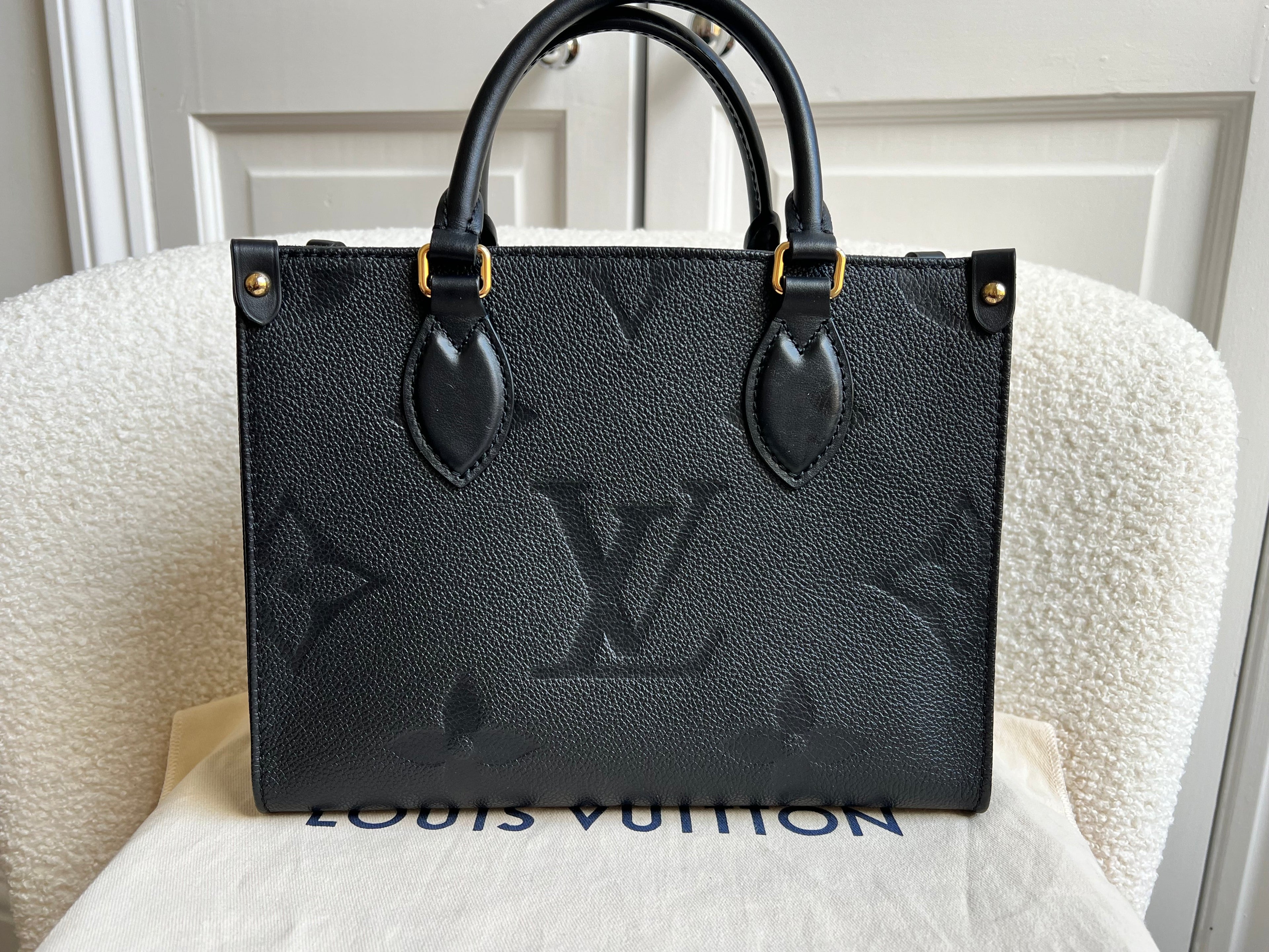 Louis Vuitton On the Go Black PM Empreinte (RRP £2,420)