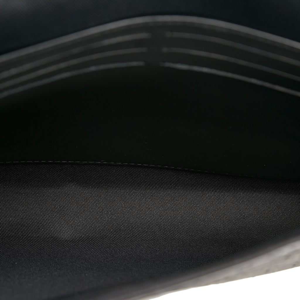 Black Louis Vuitton Monogram Taurillon Pochette Steamer Clutch Bag