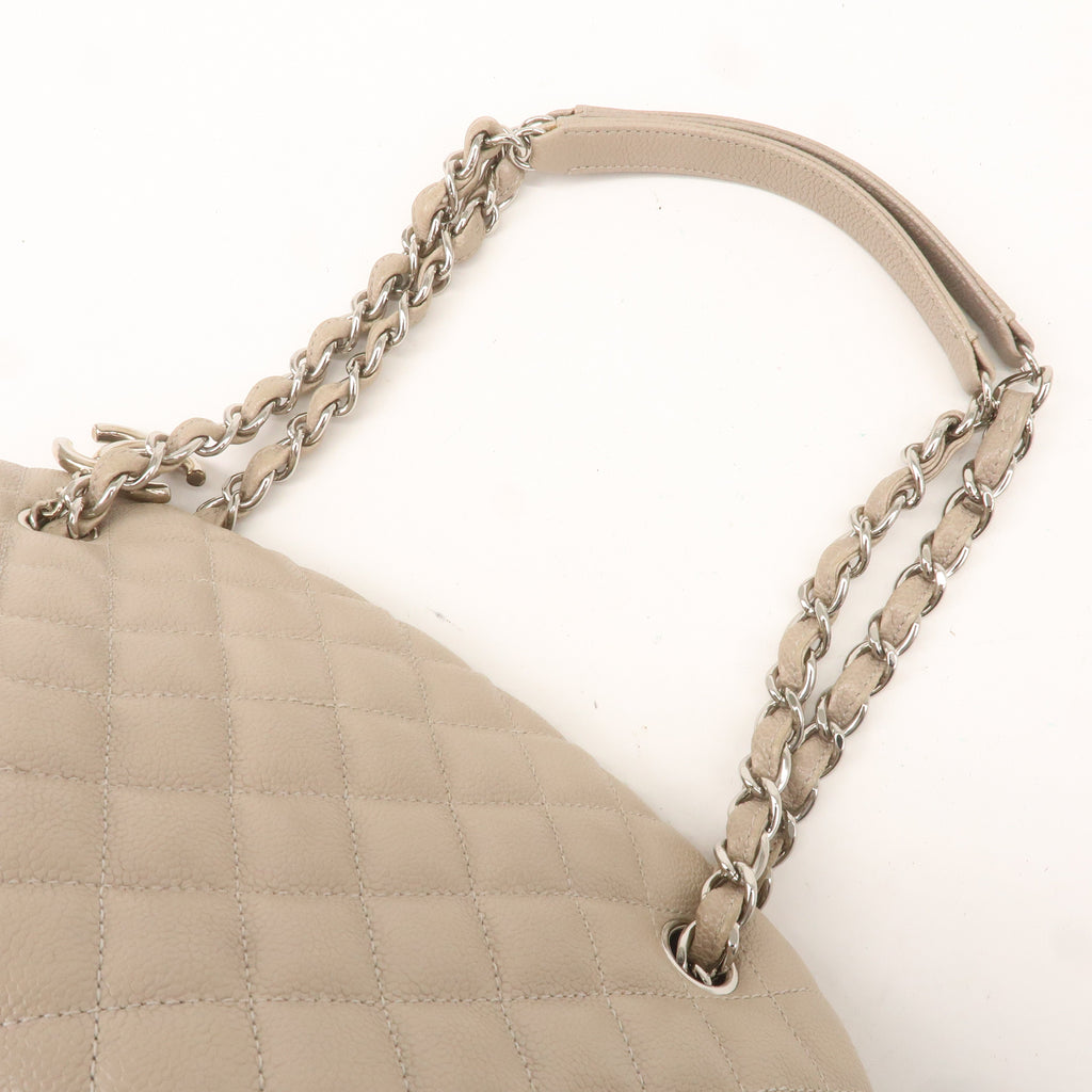 CHANEL Matelasse Mademoiselle Caviar Skin Chain Hand Bag A50556