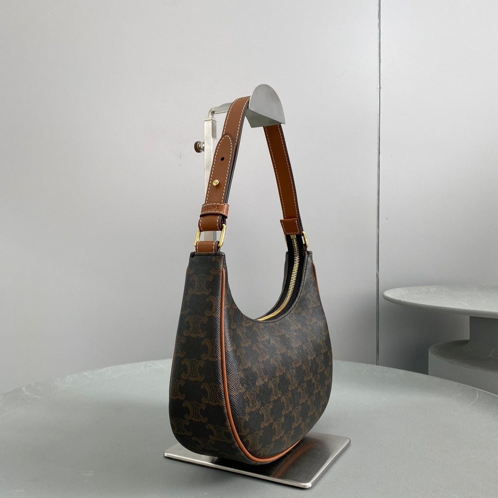 GLAMI Ava Bag In Triomphe Canvas Brown For Women 9in/23.5cm 193952BZJ.04LU