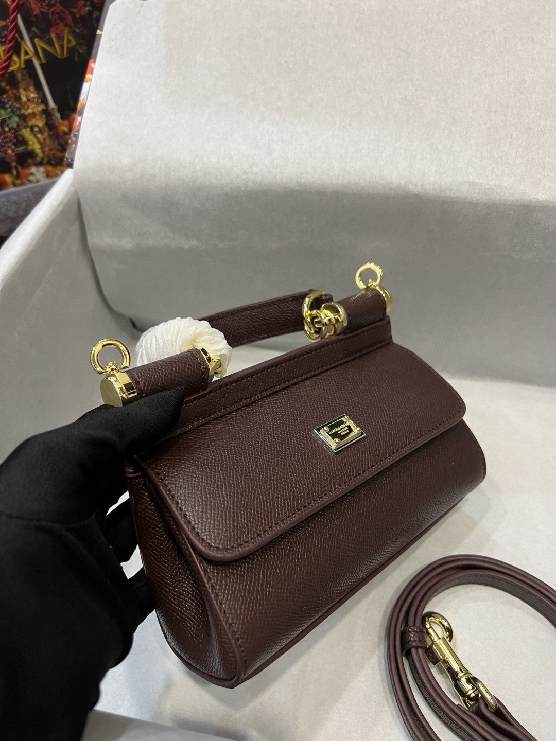 GLAMI Small Sicily Bag In Dauphine Purple For Women 7.5in/19cm GLAMI GLAMI7116A10018M073