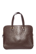 HermÃƒÆ’Ã‚Â¨s Brown Ostrich Escapade Handbag