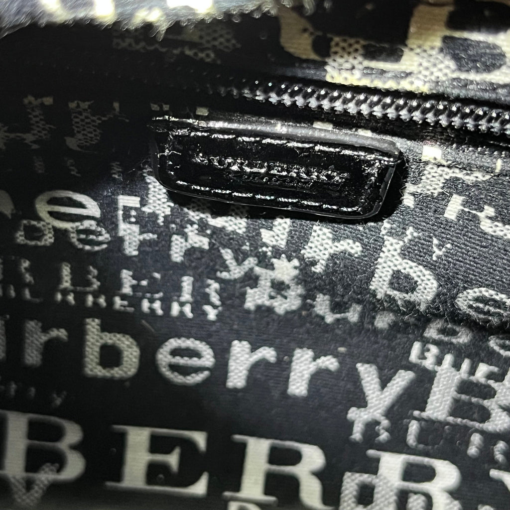 BURBERRY Wicker Basket Top Handle Bag