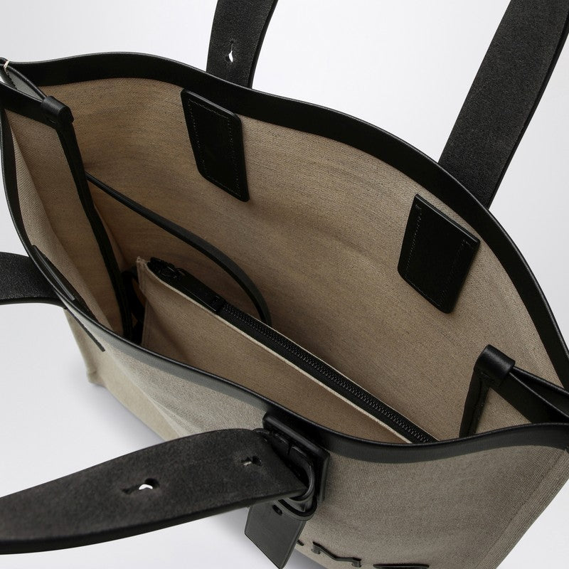 Ferragamo Canvas Tote Bag With Logo Men