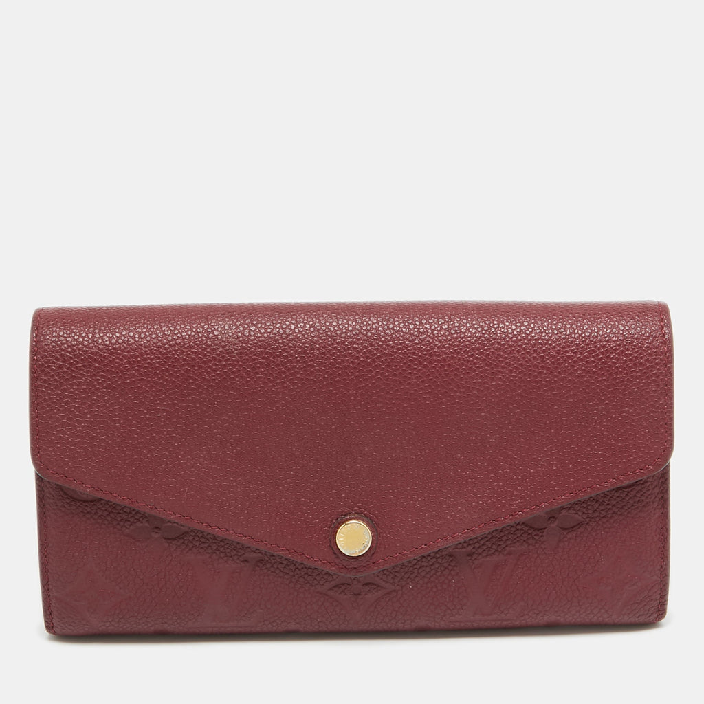 Louis Vuitton Flamme Monogram Empreinte Leather Sarah Wallet