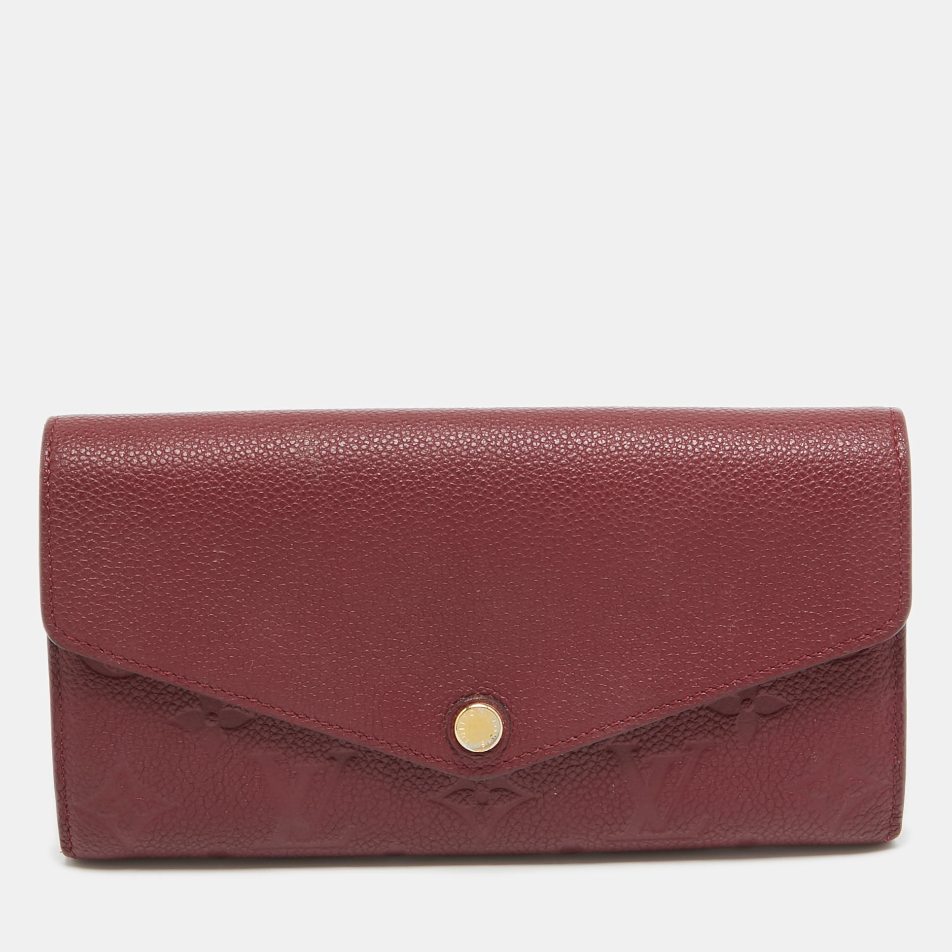 Louis Vuitton Flamme Monogram Empreinte Leather Sarah Wallet