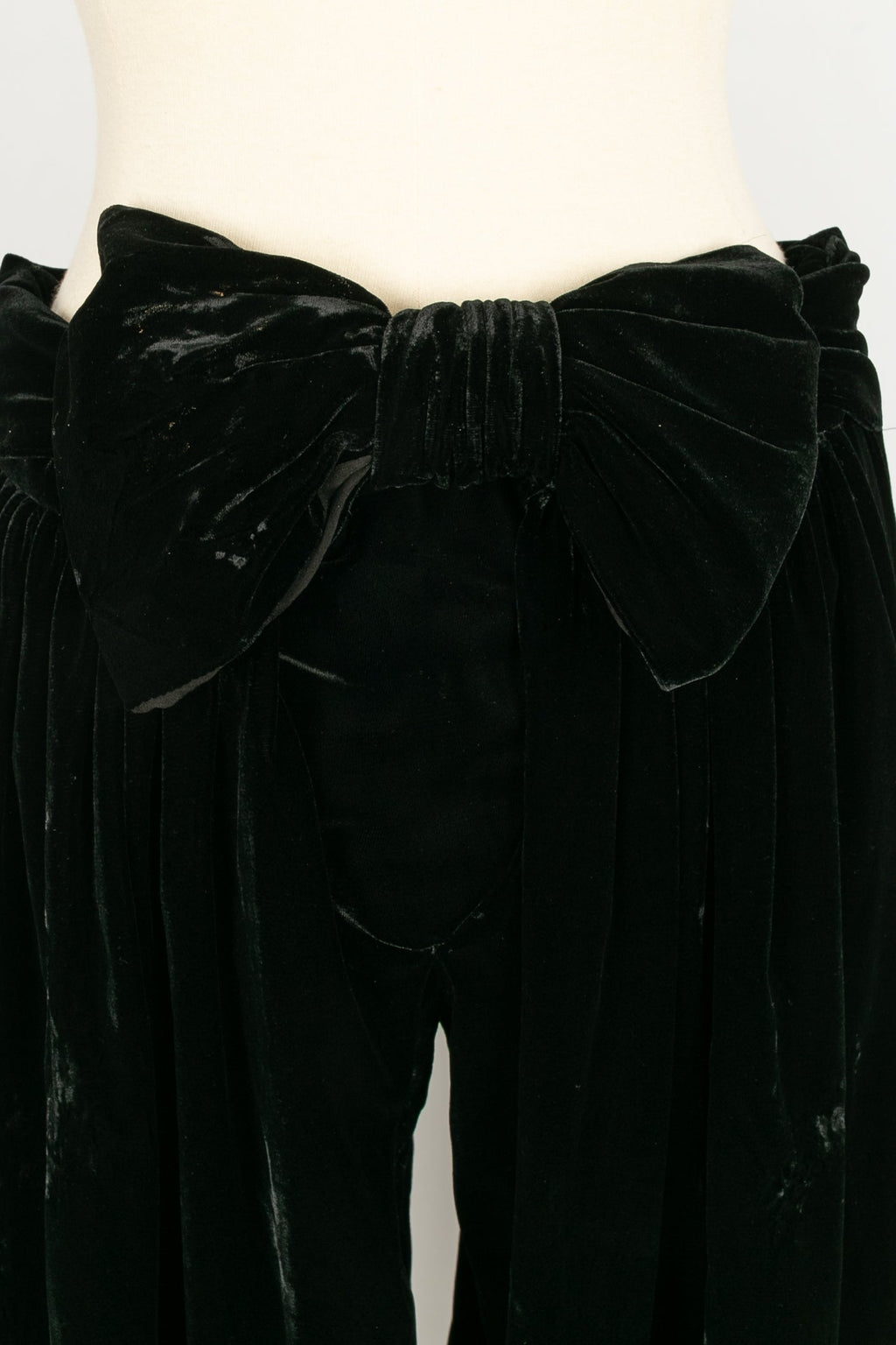 Pantalon pantacourt en velours Jean-Paul Gaultier