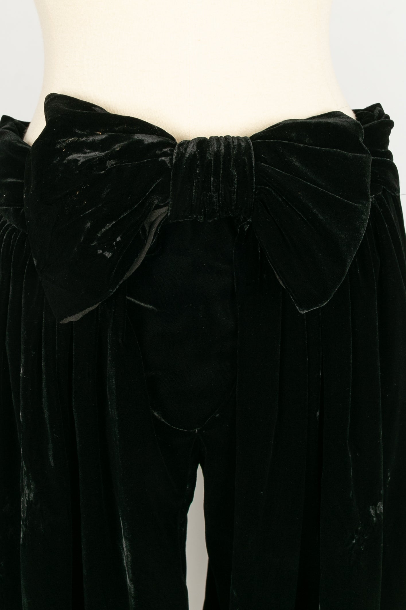 Pantalon pantacourt en velours Jean-Paul Gaultier