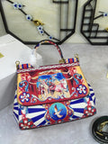 GLAMI 90s Sicily Bag With Logo Print Multicolor For Women 10.2in/26cm GLAMI