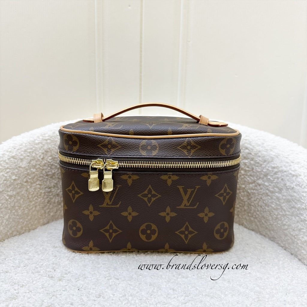 LV Nice Mini Toiletry Pouch in Monogram Canvas GHW