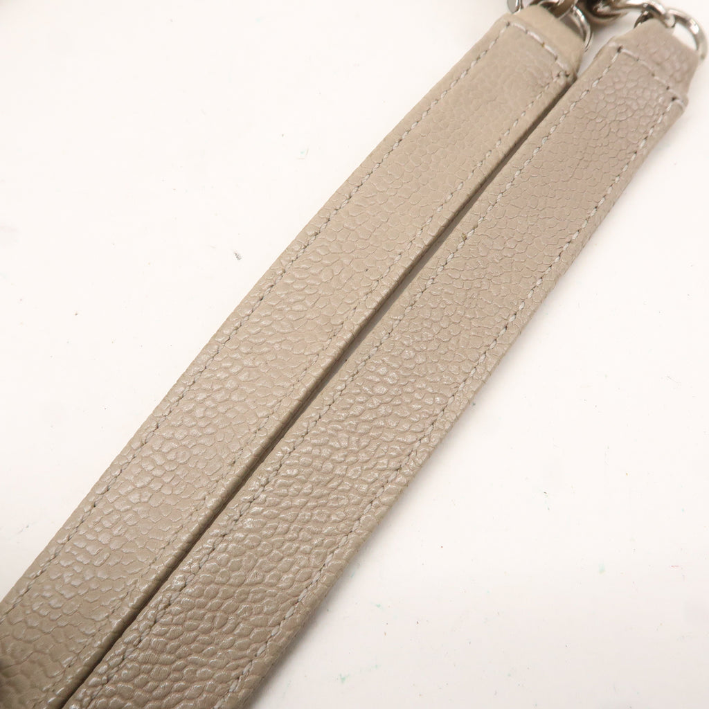 CHANEL Matelasse Mademoiselle Caviar Skin Chain Hand Bag A50556