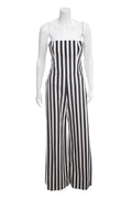 Chanel Striped Nautical Canvas Denim Jumpsuit SZ 38