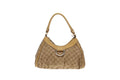 Gucci GG Canvas and Lemon Yellow Trim Abbey D Ring Shoulder Bag