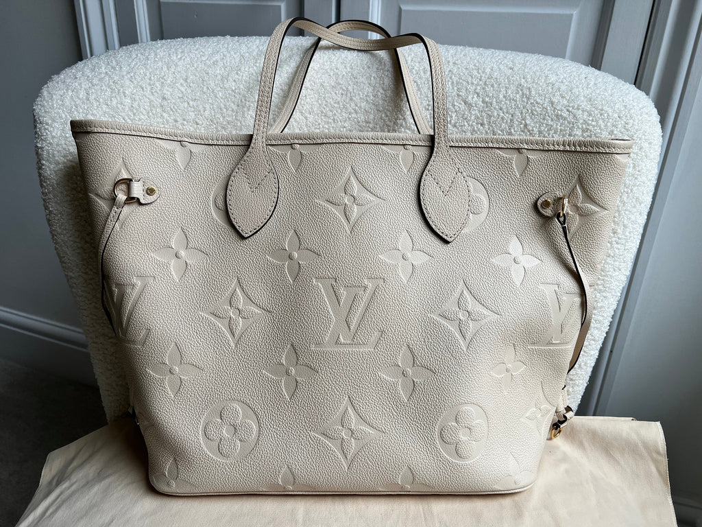 Louis Vuitton Neverfull MM Creme Empreinte (RRP £1,940)