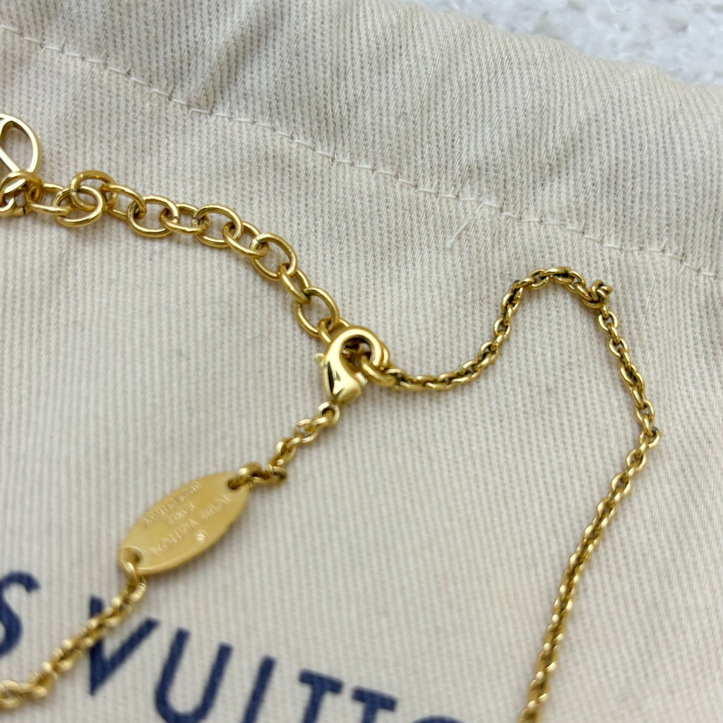 LV Essential V Necklace in Gold Tone HW