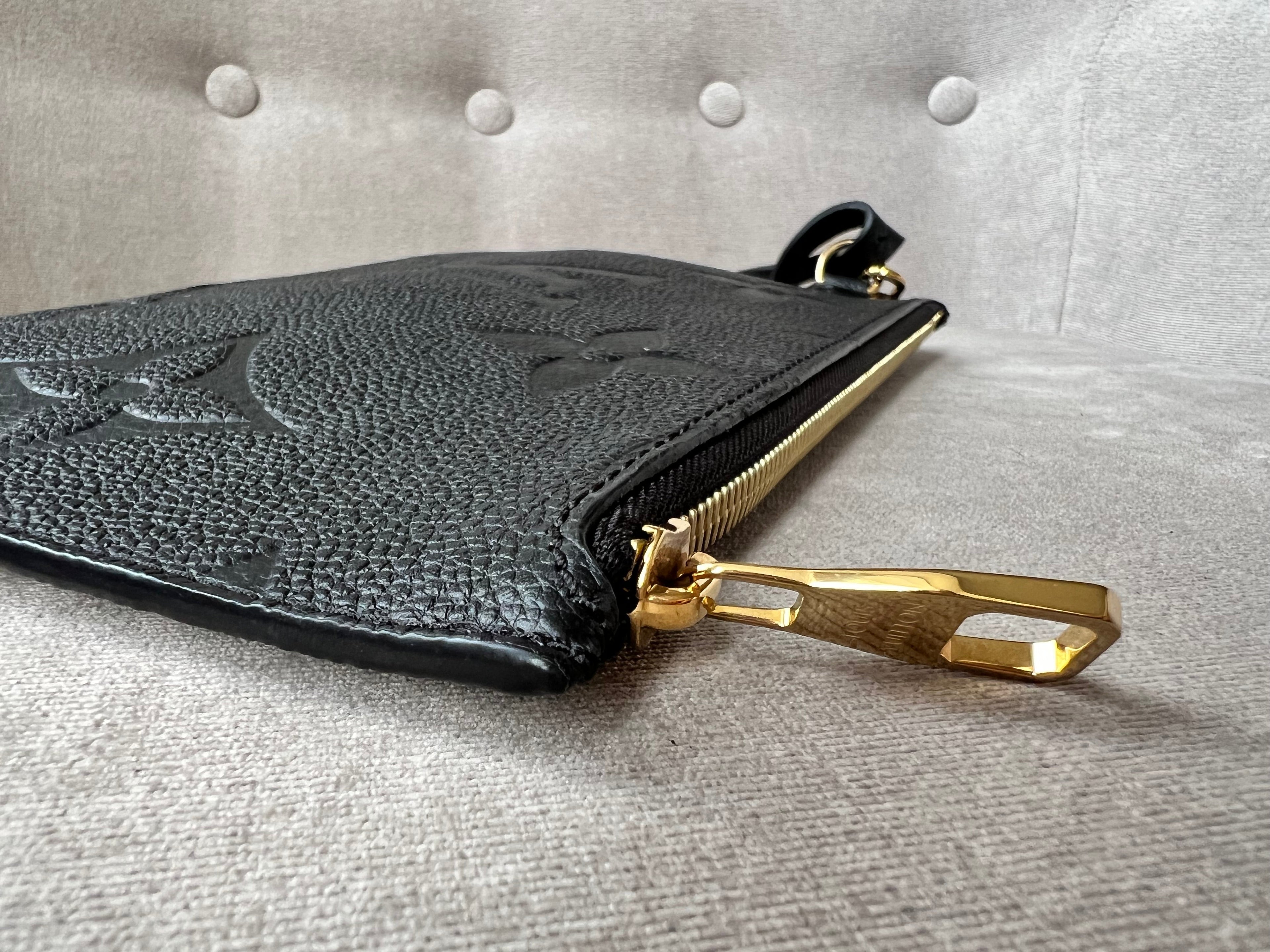 Louis Vuitton Pouch (from Neverfull) Black Empreinte
