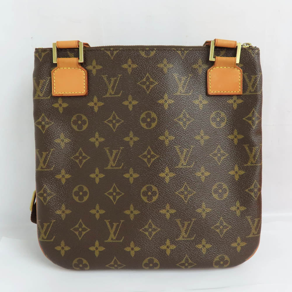 Louis Vuitton M40044 Monogram Shoulder Bag Cross-Body Leather PVC Brown  Mens