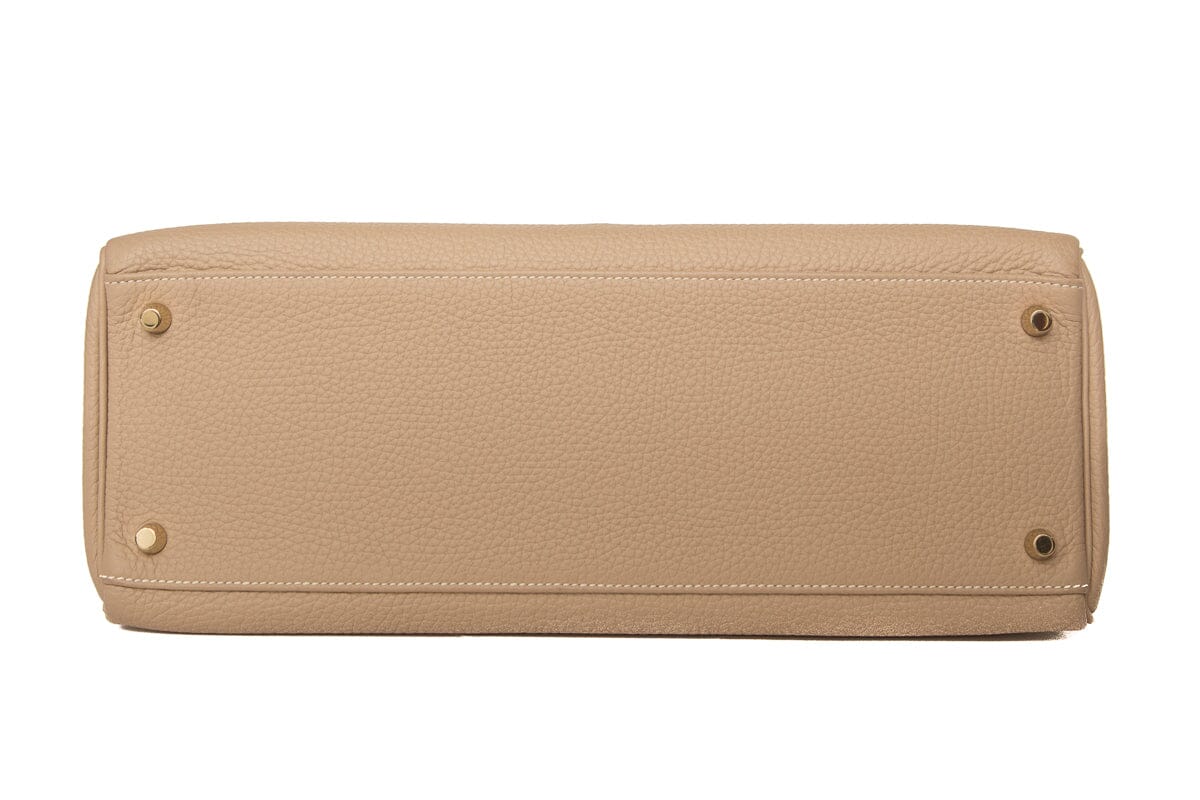 HermÃƒÆ’Ã‚Â¨s Argile Grain Kelly 35  Togo GHW  Handbag