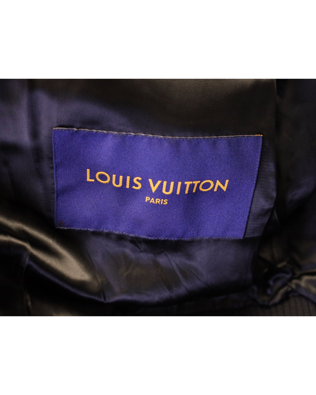 Louis Vuitton Varsity Jacket in Black and White Cotton and Leather