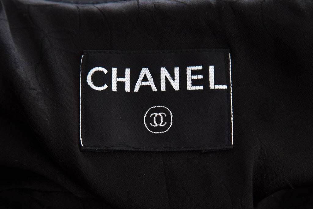 Chanel Black Double Breasted Jacket SZ 38