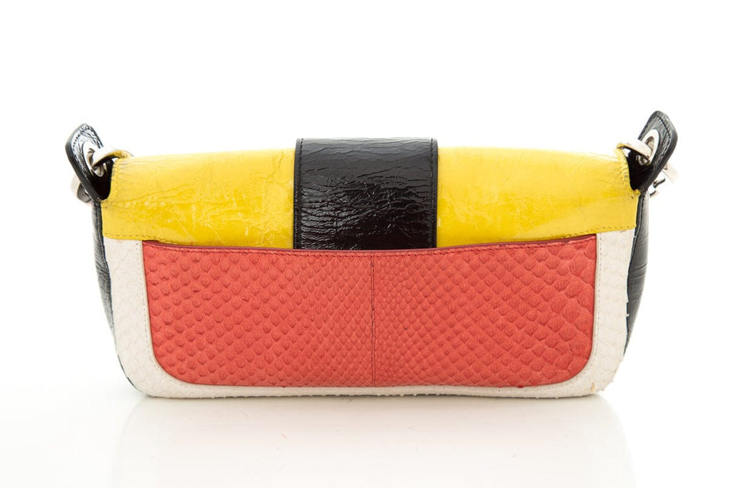 Roger Vivier Multi Colorblock Exotic Handbag