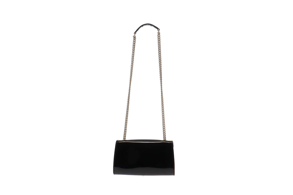 Gucci Emily Chain Flap Black Patent