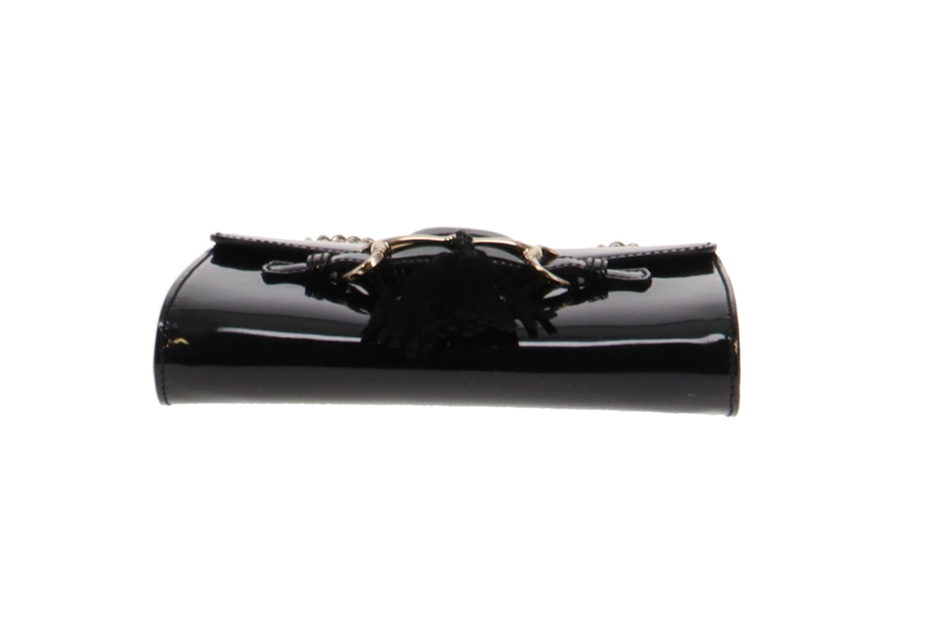 Gucci Emily Chain Flap Black Patent