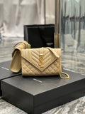 GLAMI Small Bag Dark Beige In Mix Matelasse For Women 8.2in/21cm YSL 600195BOW912721