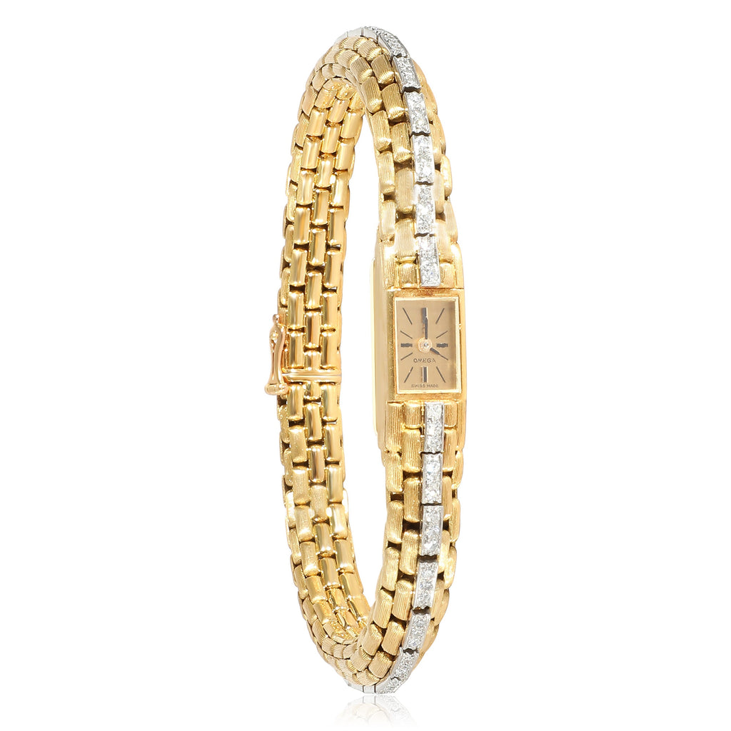 OMEGA Ladies Vintage Dress Watch in 18K Yellow Gold