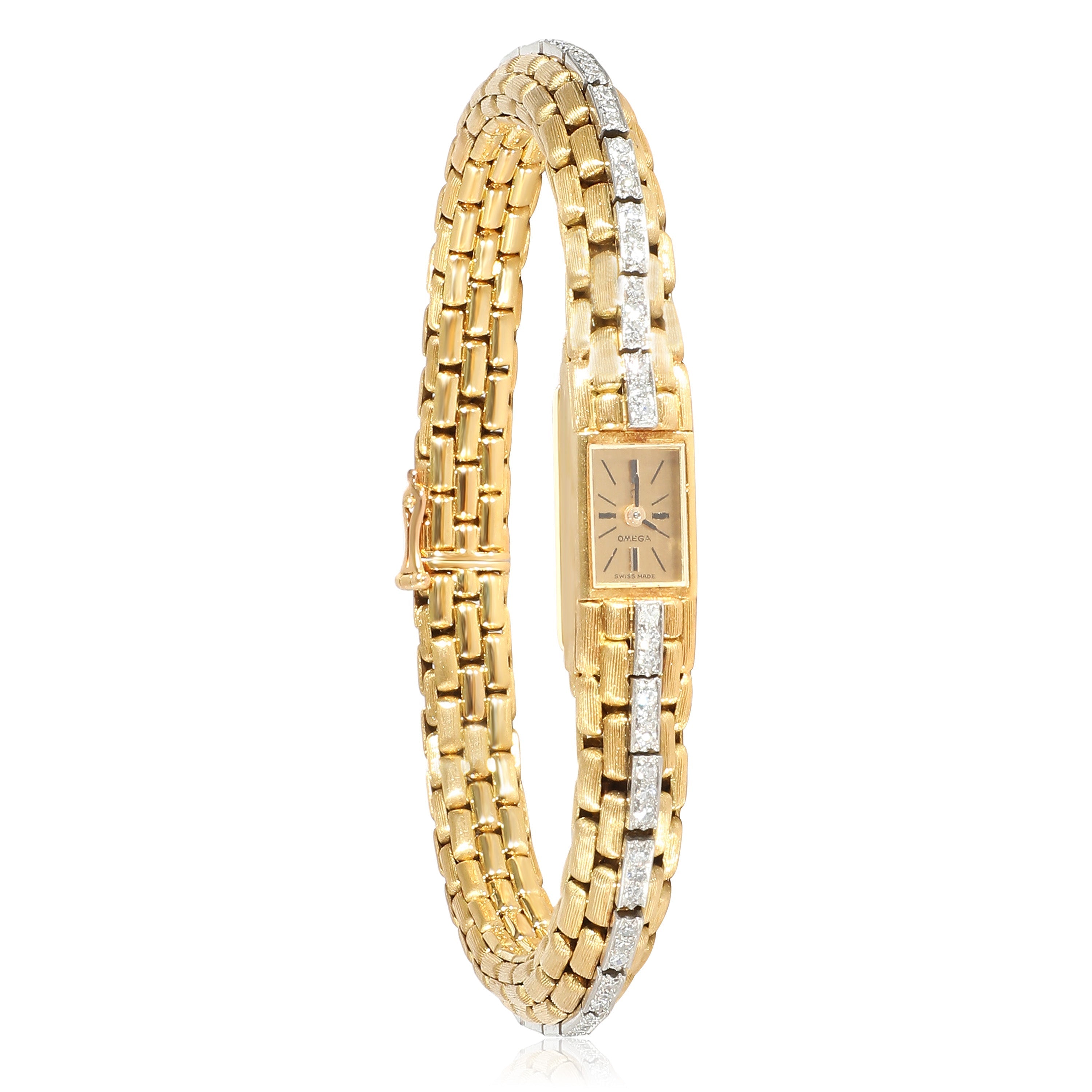 OMEGA Ladies Vintage Dress Watch in 18K Yellow Gold