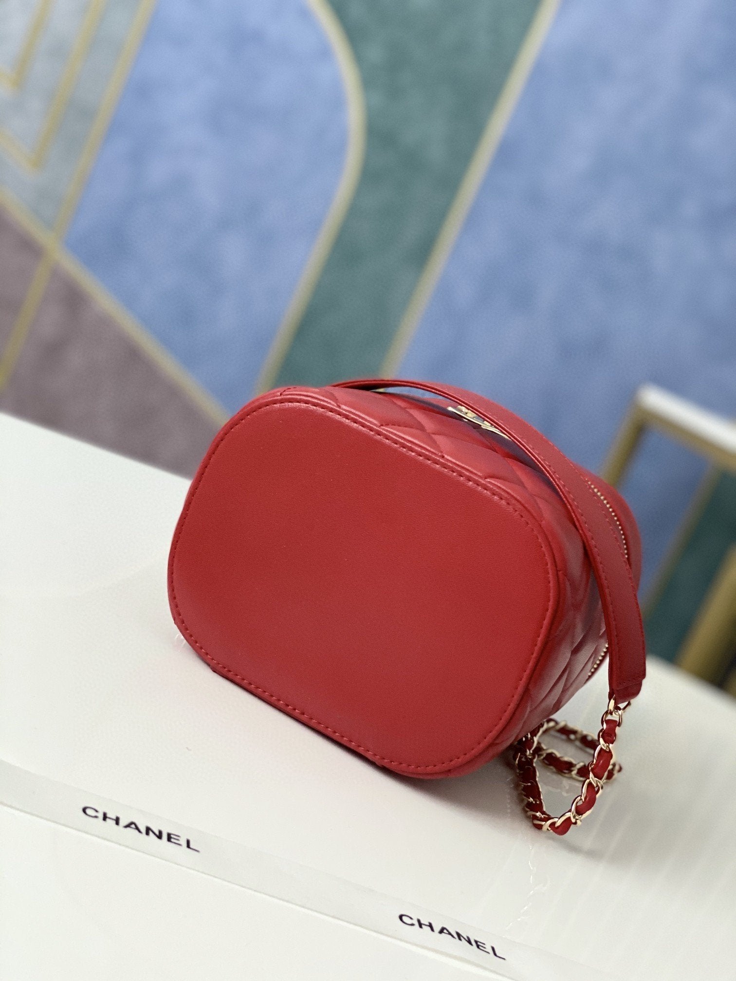 CHLVanity Case Gold Hardware Burgundy For Women Handbags, Shoulder Bags 9.4in/24cmÃƒâ€šÃ‚Â 