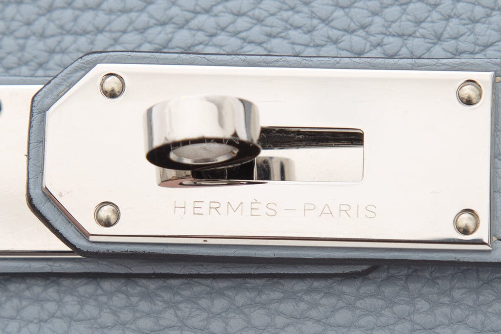 HermÃƒÆ’Ã‚Â¨s Jypsiere 28cm Clemence in Blue Jean Cross-Body