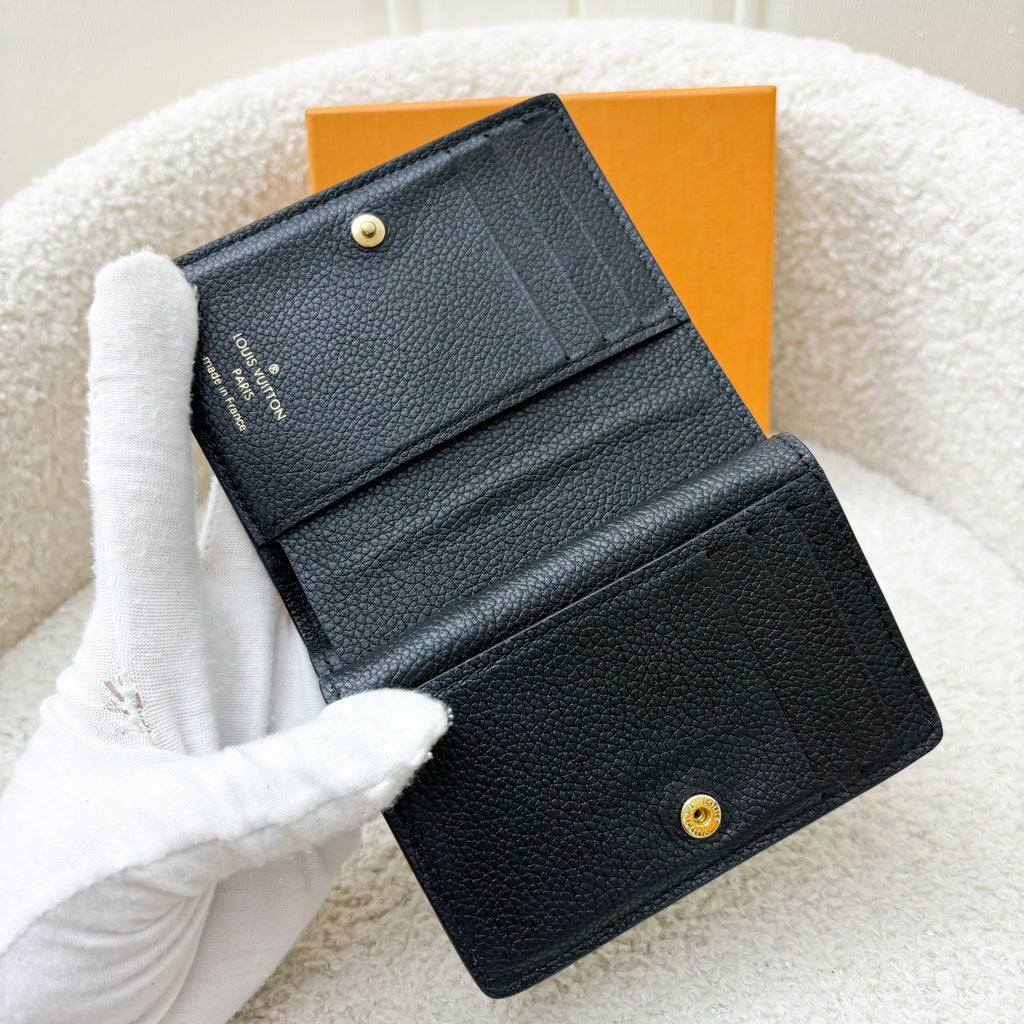 LV Clea Compact Wallet in in Black Monogram Empreinte Leather and GHW