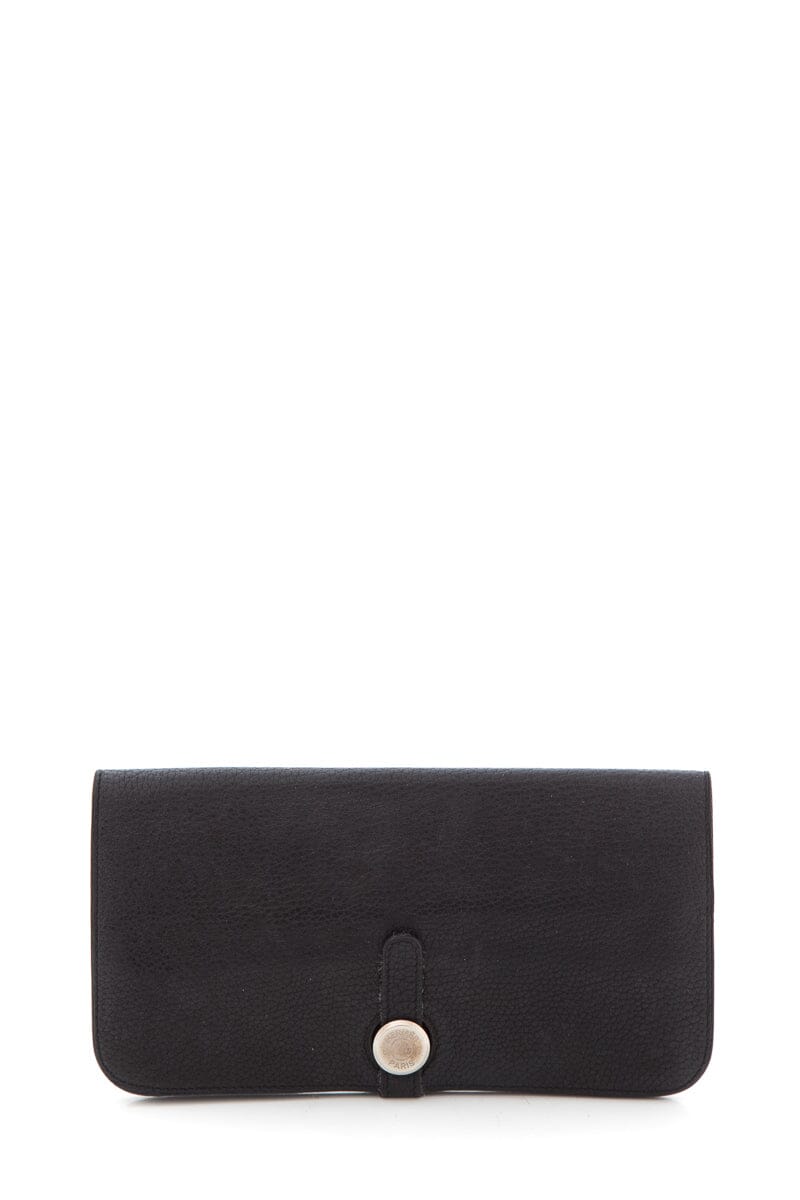 HermÃƒÆ’Ã‚Â¨s Black Dogon Long Wallet