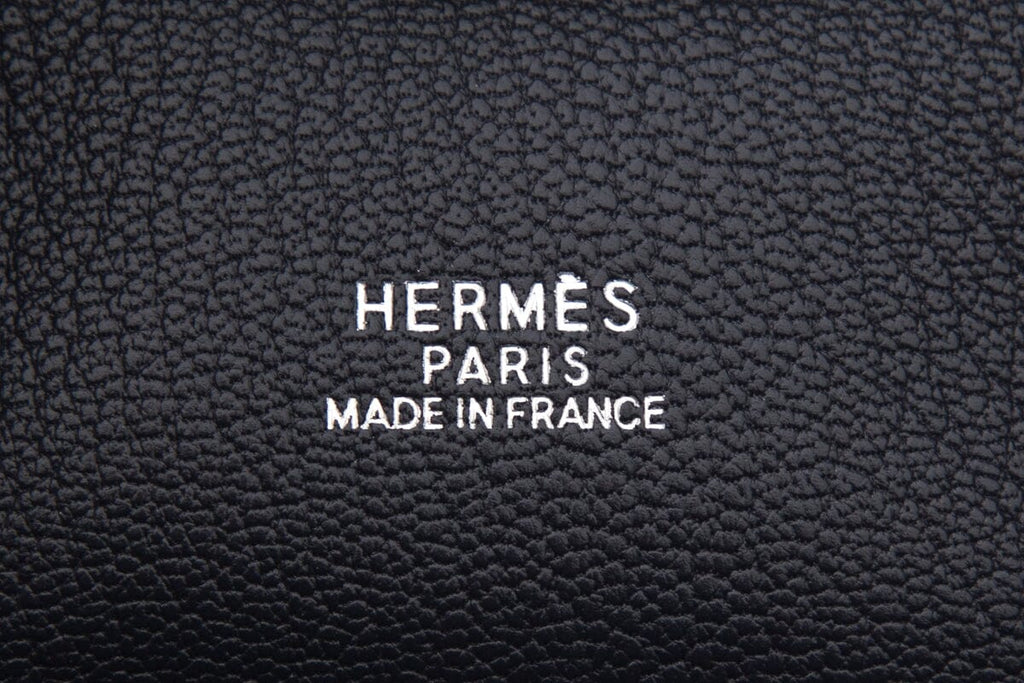 HermÃƒÆ’Ã‚Â¨s  Bleu Indigo Plume 28cm Handbag