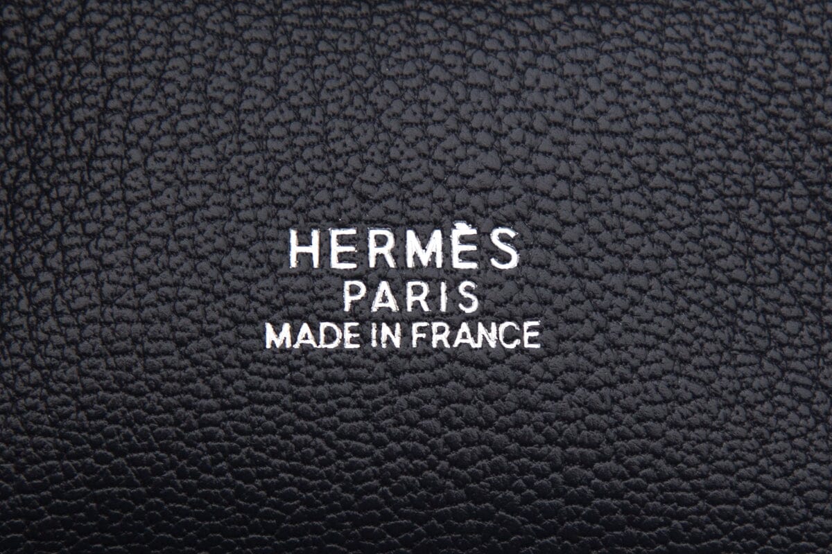 HermÃƒÆ’Ã‚Â¨s  Bleu Indigo Plume 28cm Handbag