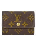 Louis Vuitton Monogram Porte Monnaie Plat Coin Case Wallet M61930