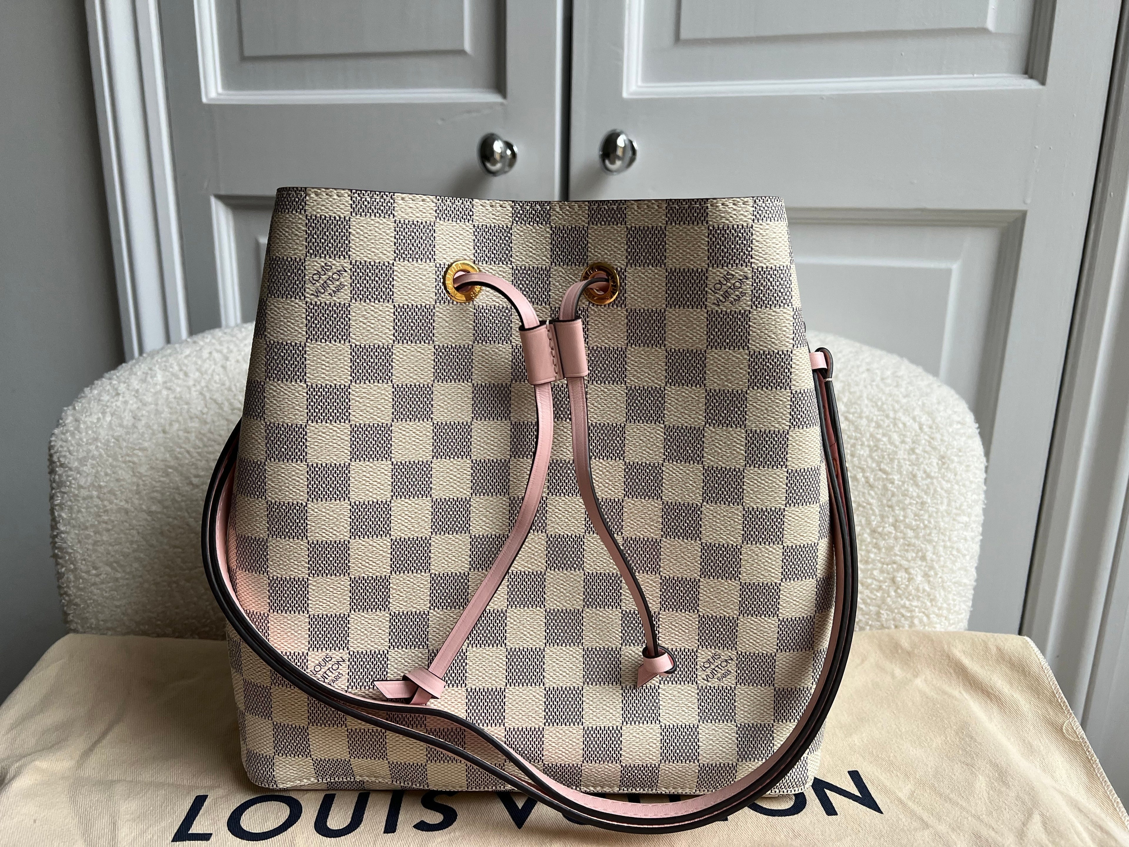 Louis Vuitton Neo Noe Damier Azur Rose Poudre (RRP £1,610)