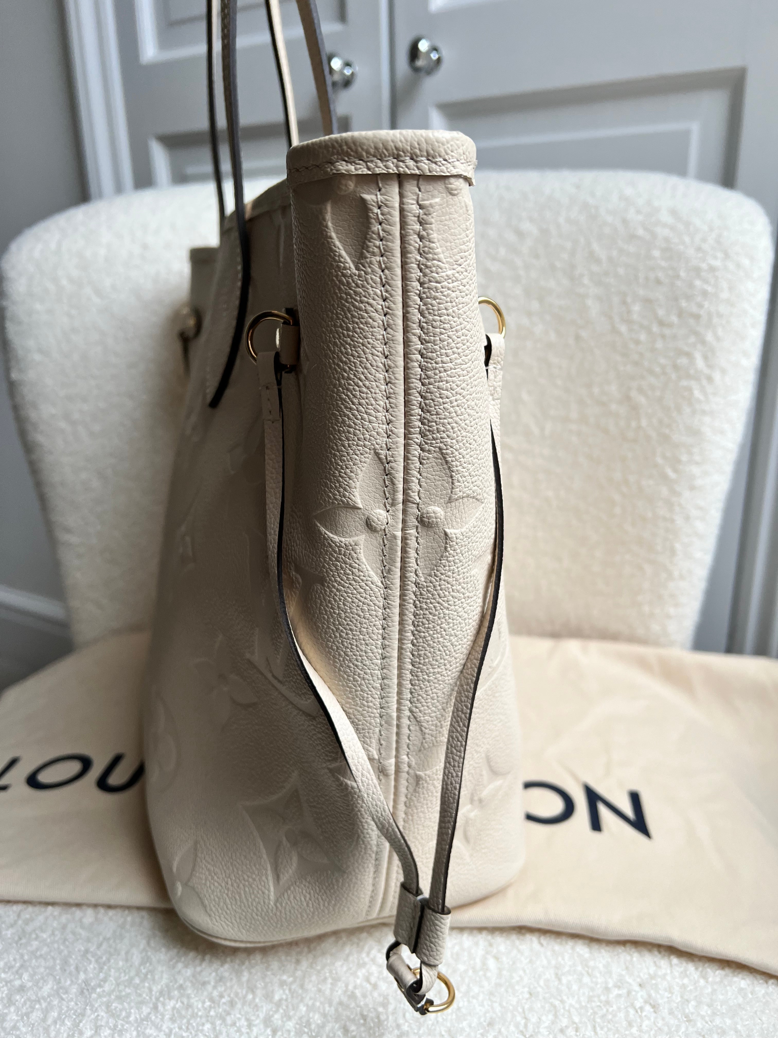 Louis Vuitton Neverfull MM Creme Empreinte (RRP £1,940)
