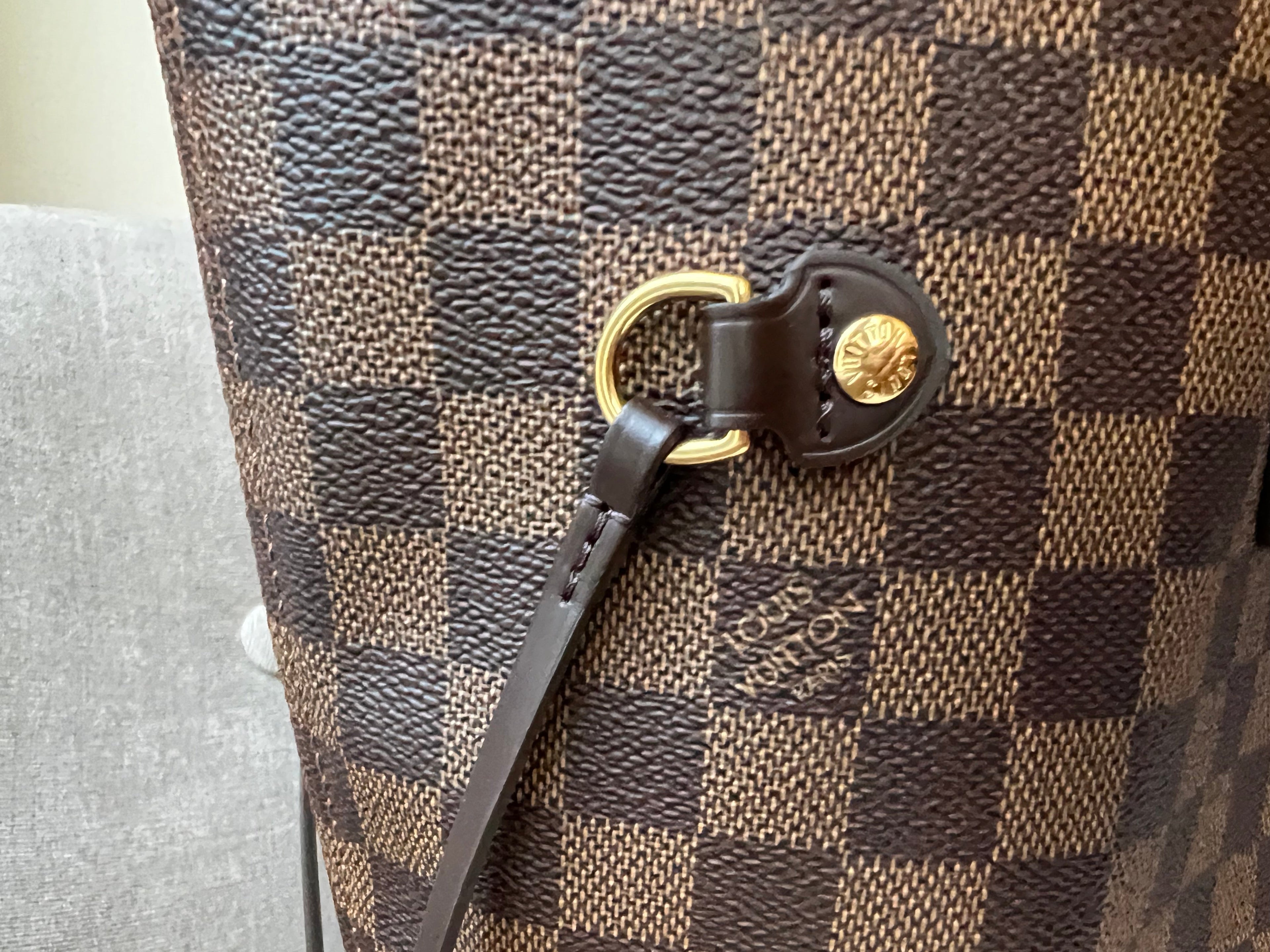 Louis Vuitton Neverfull MM Damier Ebene Rose Ballerine (RRP £1,410)